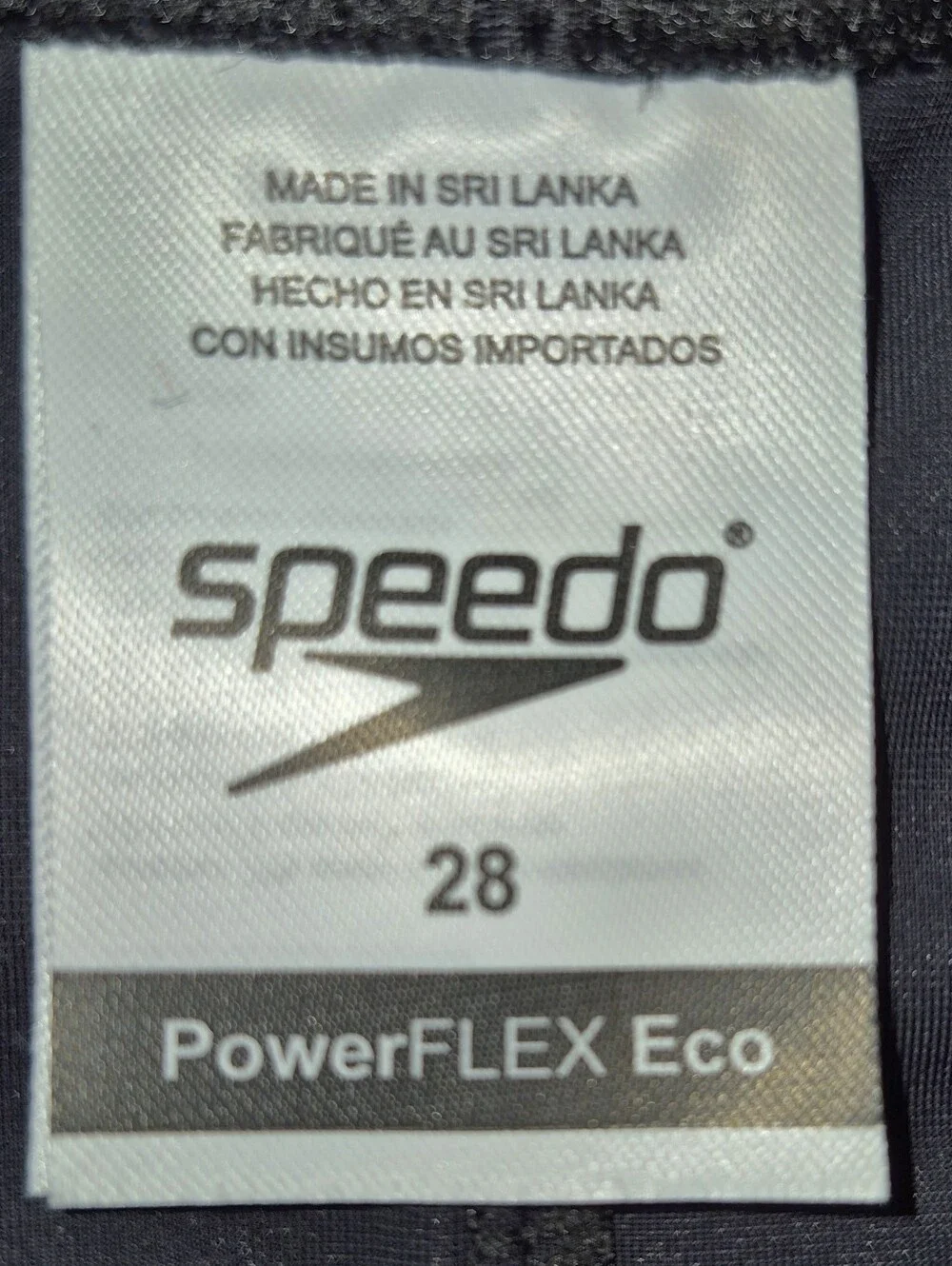 Speedo from swimming